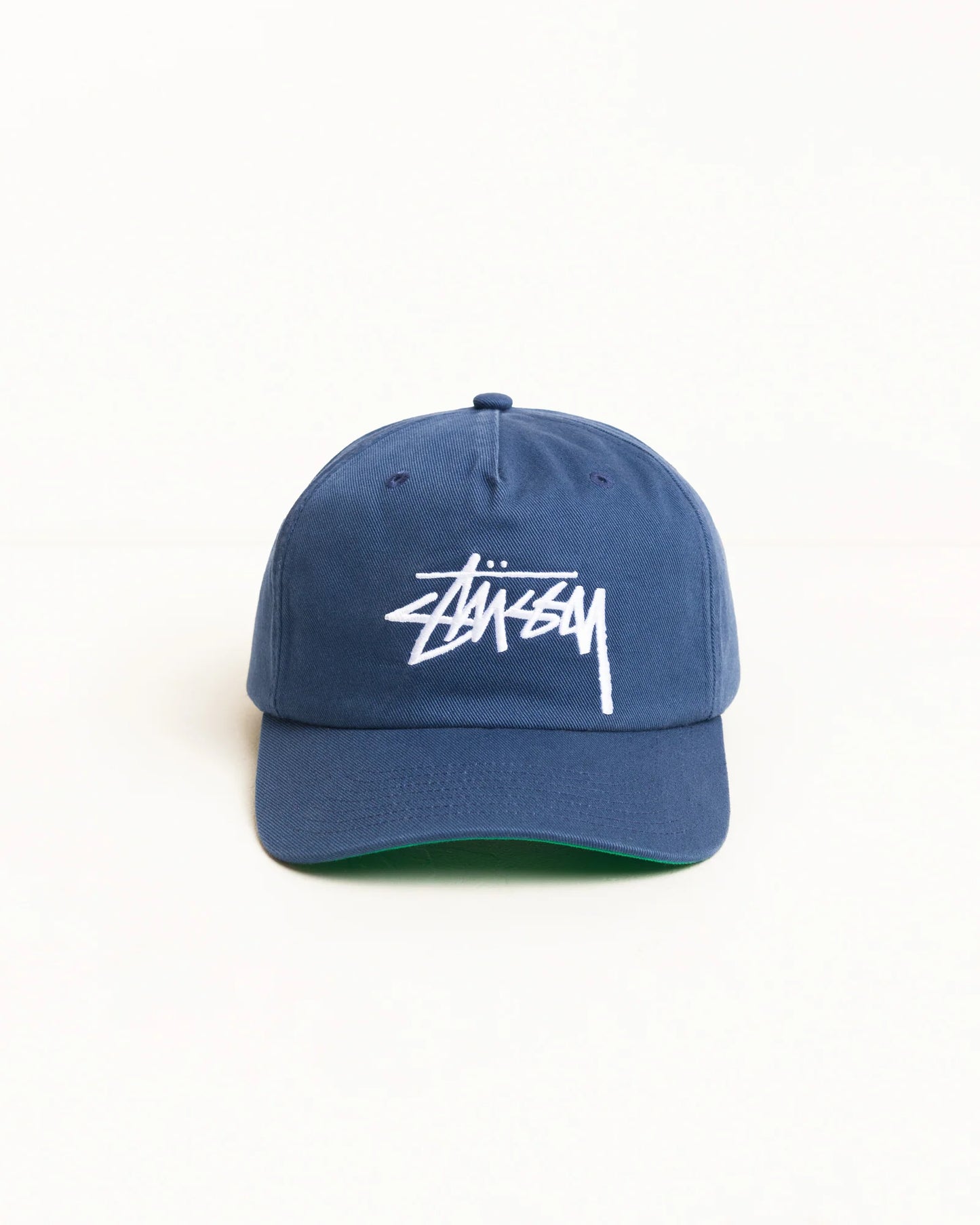 Stussy "Big Stock Mid Depth Hat" - Deep Blue