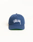 Stussy "Big Stock Mid Depth Hat" - Deep Blue