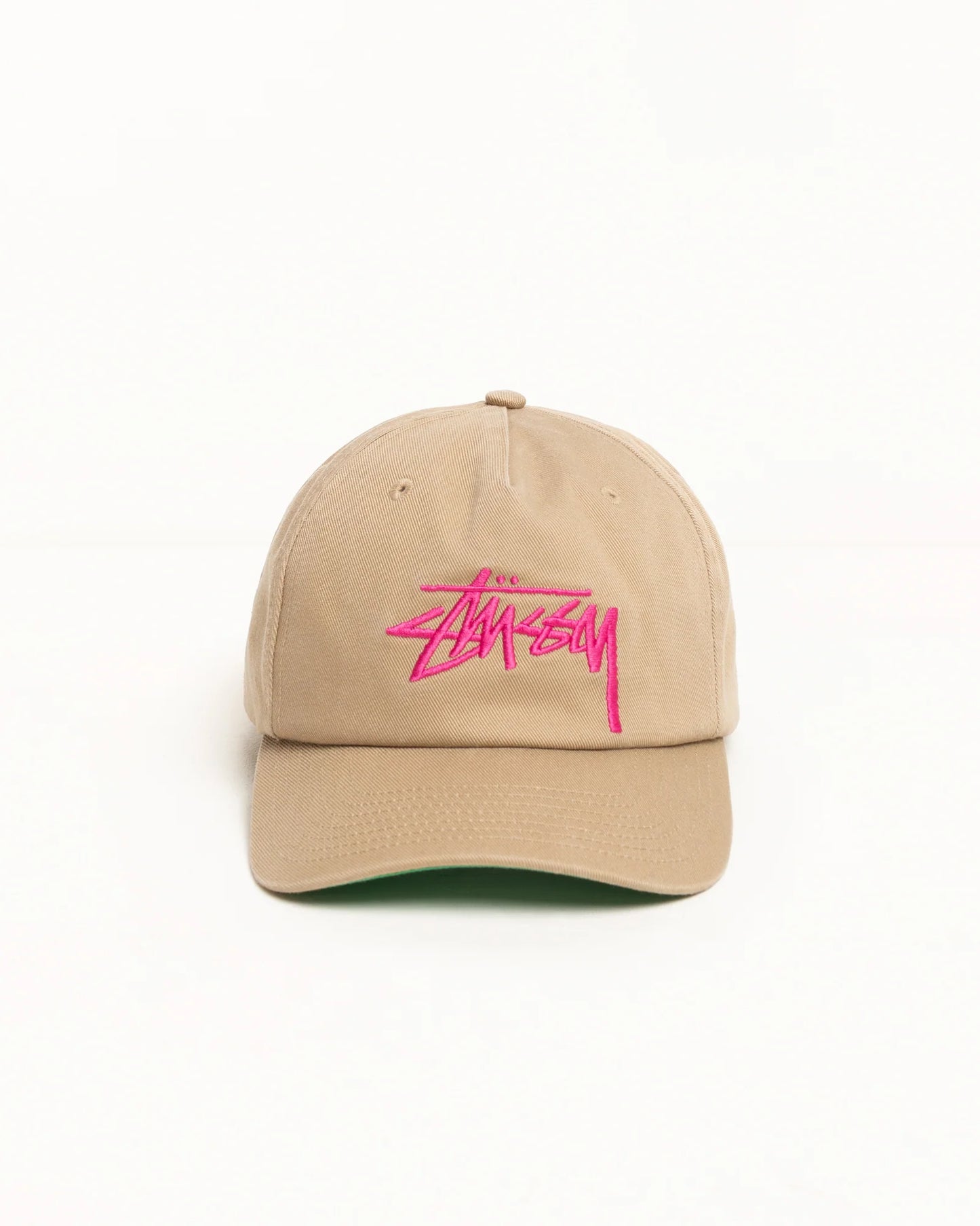 Stussy "Big Stock Mid Depth Hat" - Khaki