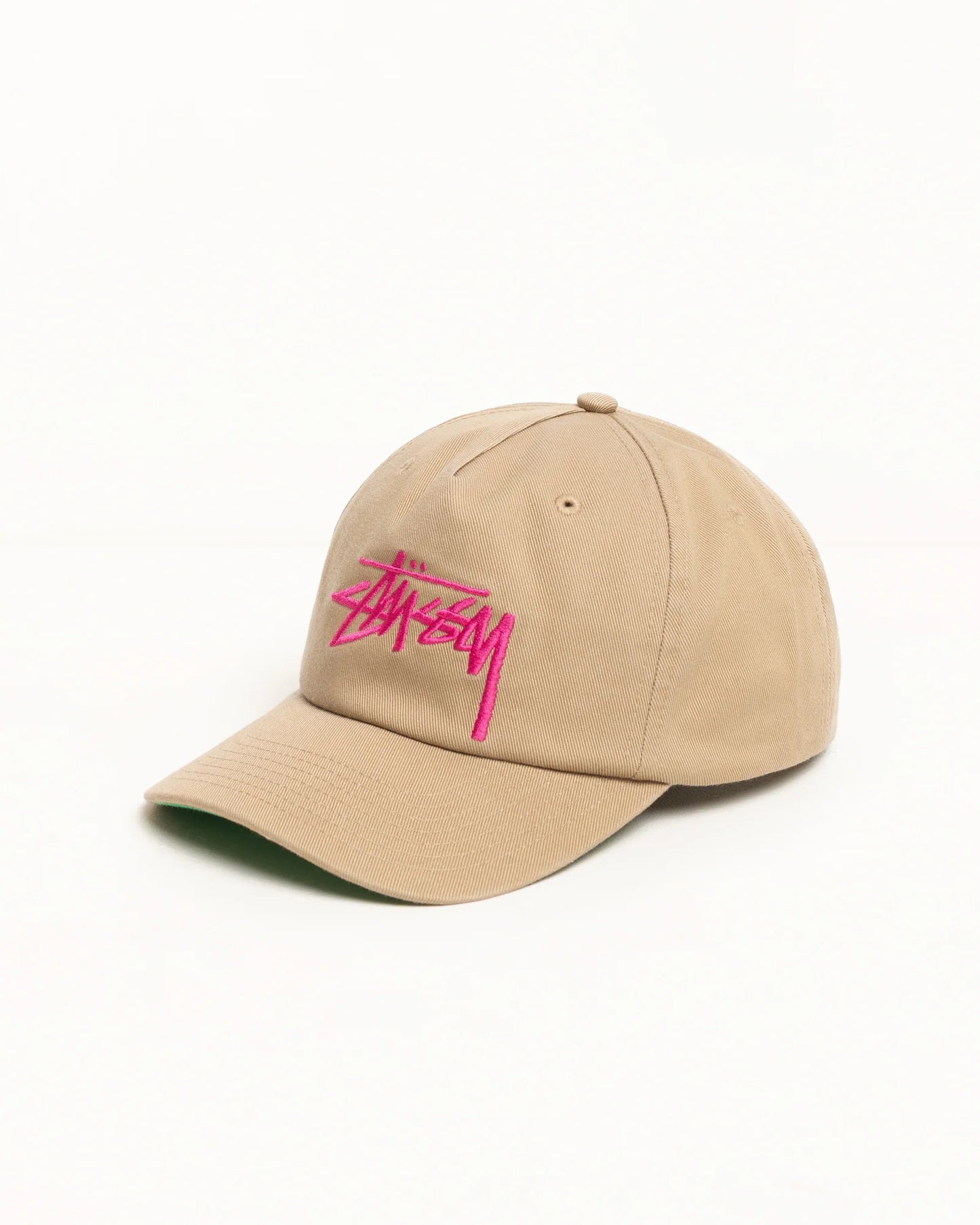 Stussy "Big Stock Mid Depth Hat" - Khaki