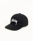 Stussy "Big Stock Mid Depth Hat" - Shadow Black