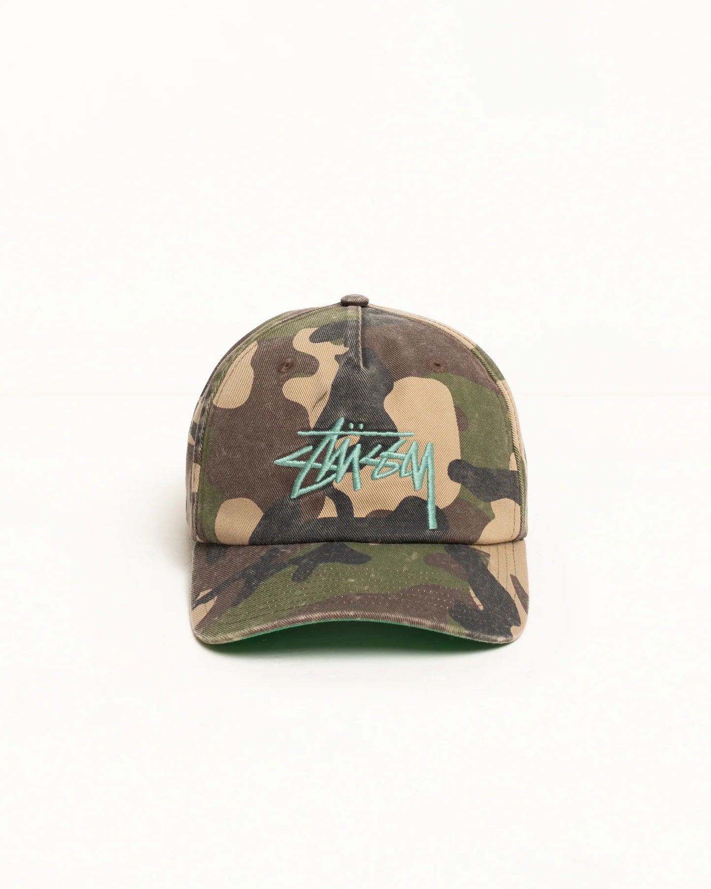 Stussy "Big Stock Mid Depth Hat" - Woodland Camo