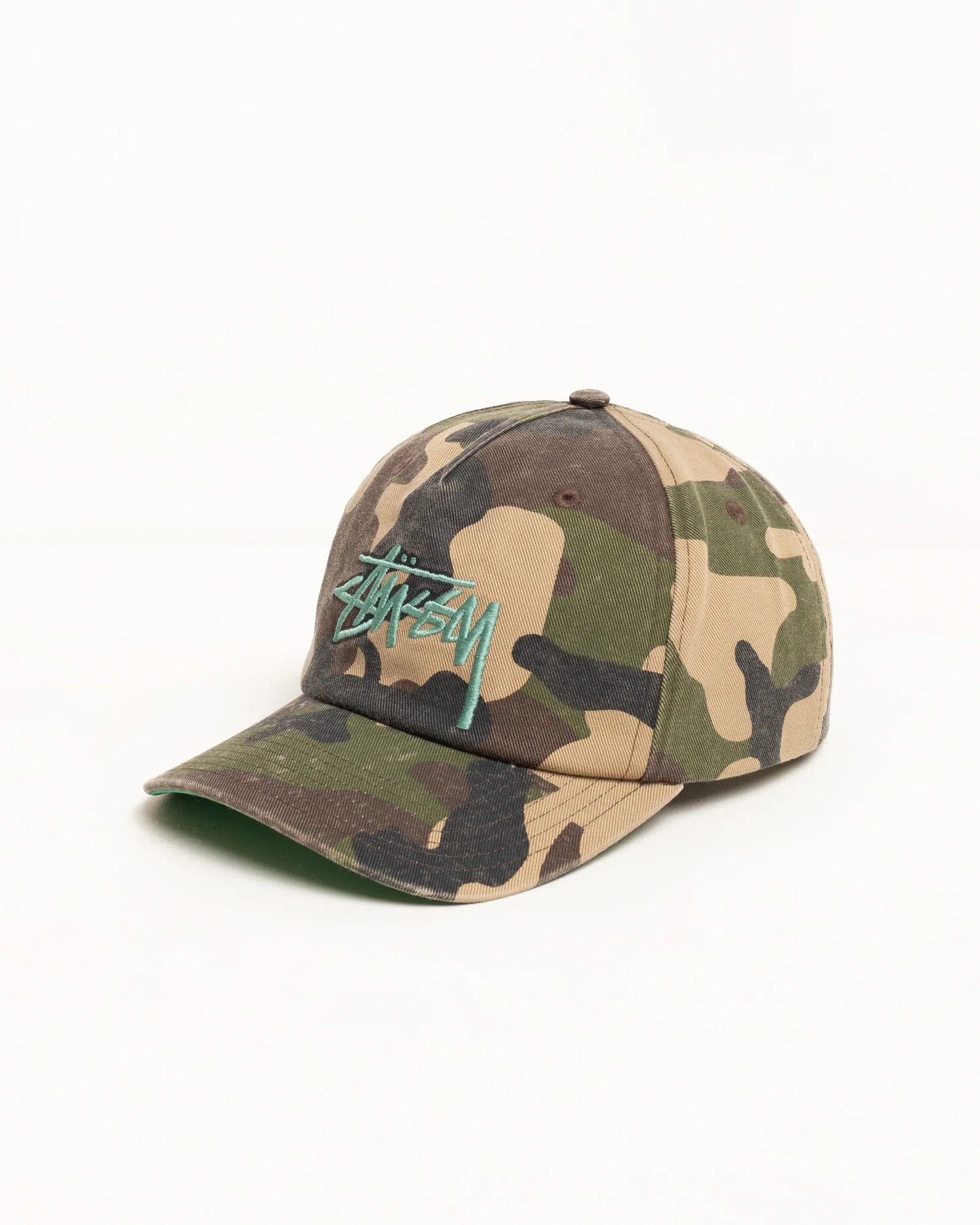 Stussy "Big Stock Mid Depth Hat" - Woodland Camo