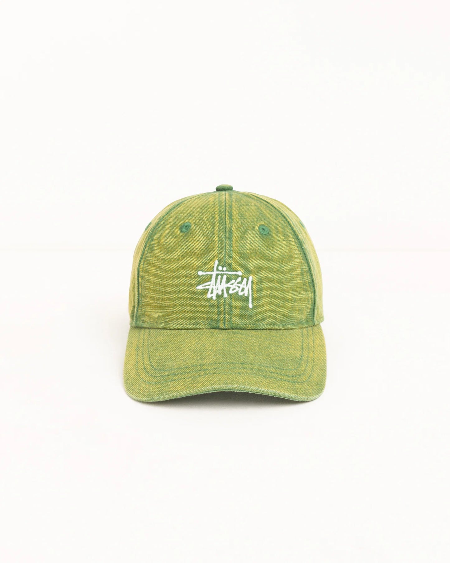 Stussy "Washed Basic Stussy Cap" - Pine
