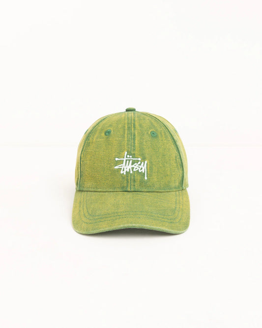 Stussy "Washed Basic Stussy Cap" - Pine