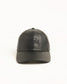 Stussy "LP Leather Strapback Cap" - Black