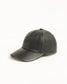 Stussy "LP Leather Strapback Cap" - Black