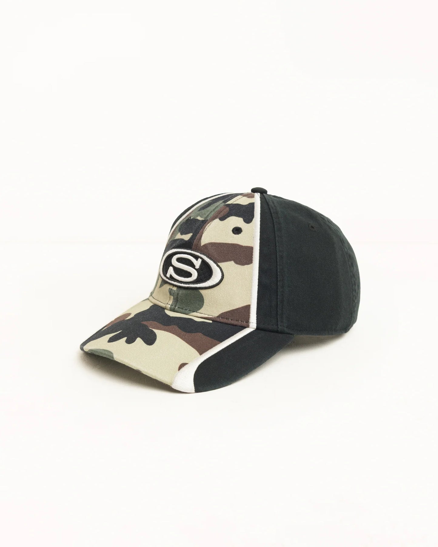 Stussy "S Oval Cap" - Woodland Camo