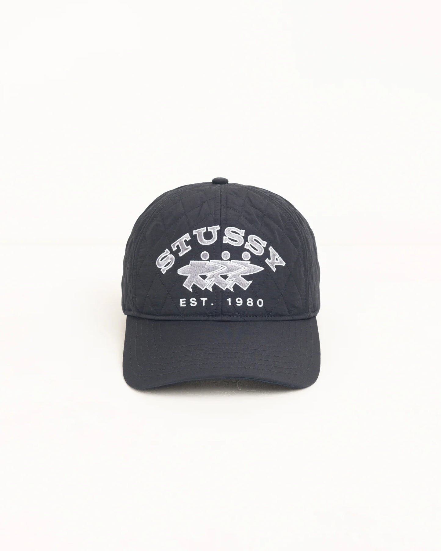 Stussy "Quilted Surfwalk Snapback Cap" - Black