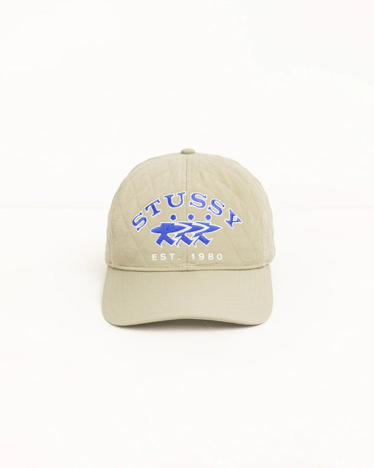Stussy "Quilted Surfwalk Snapback Cap" - Khaki