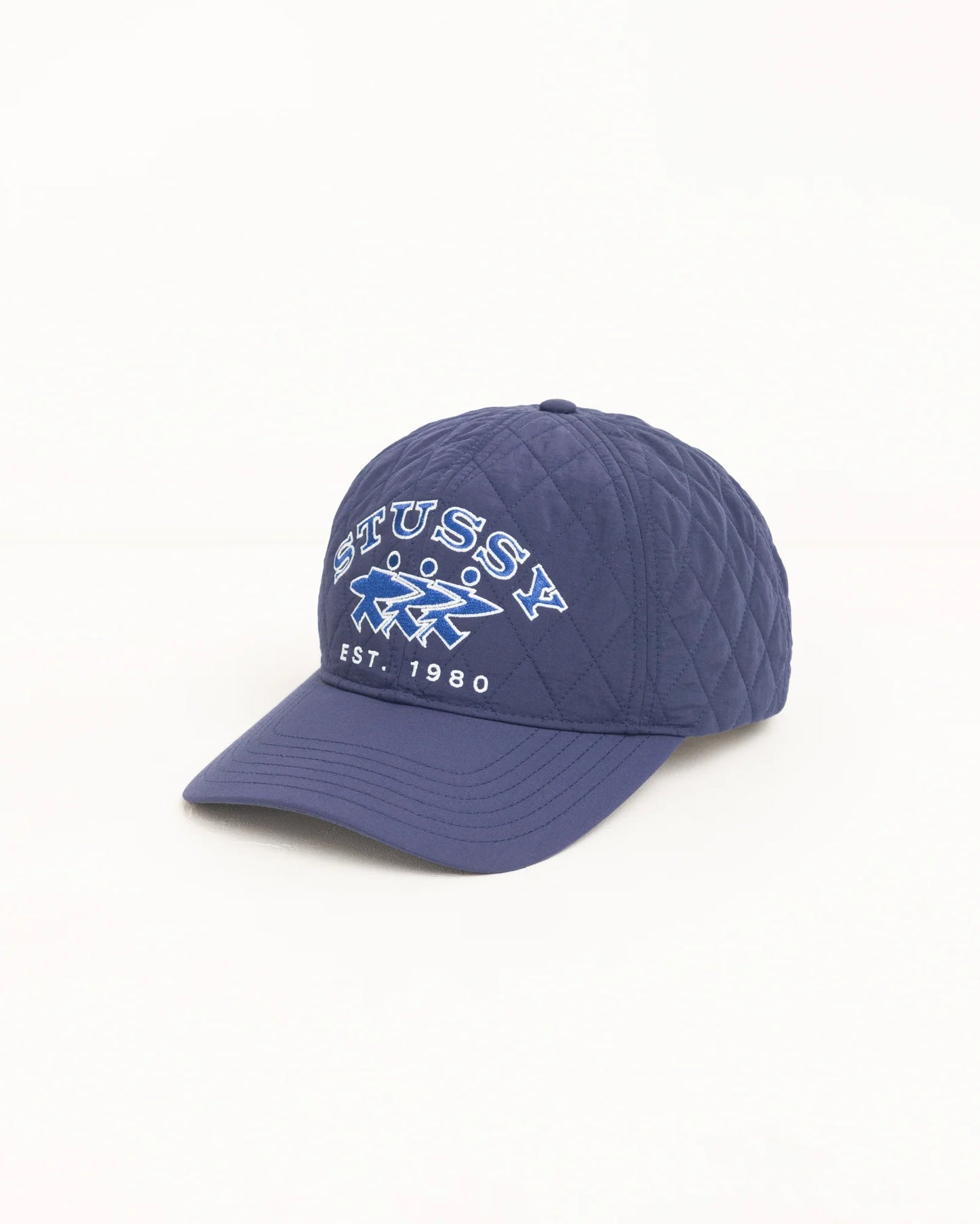 Stussy "Quilted Surfwalk Snapback Cap" - NAVY