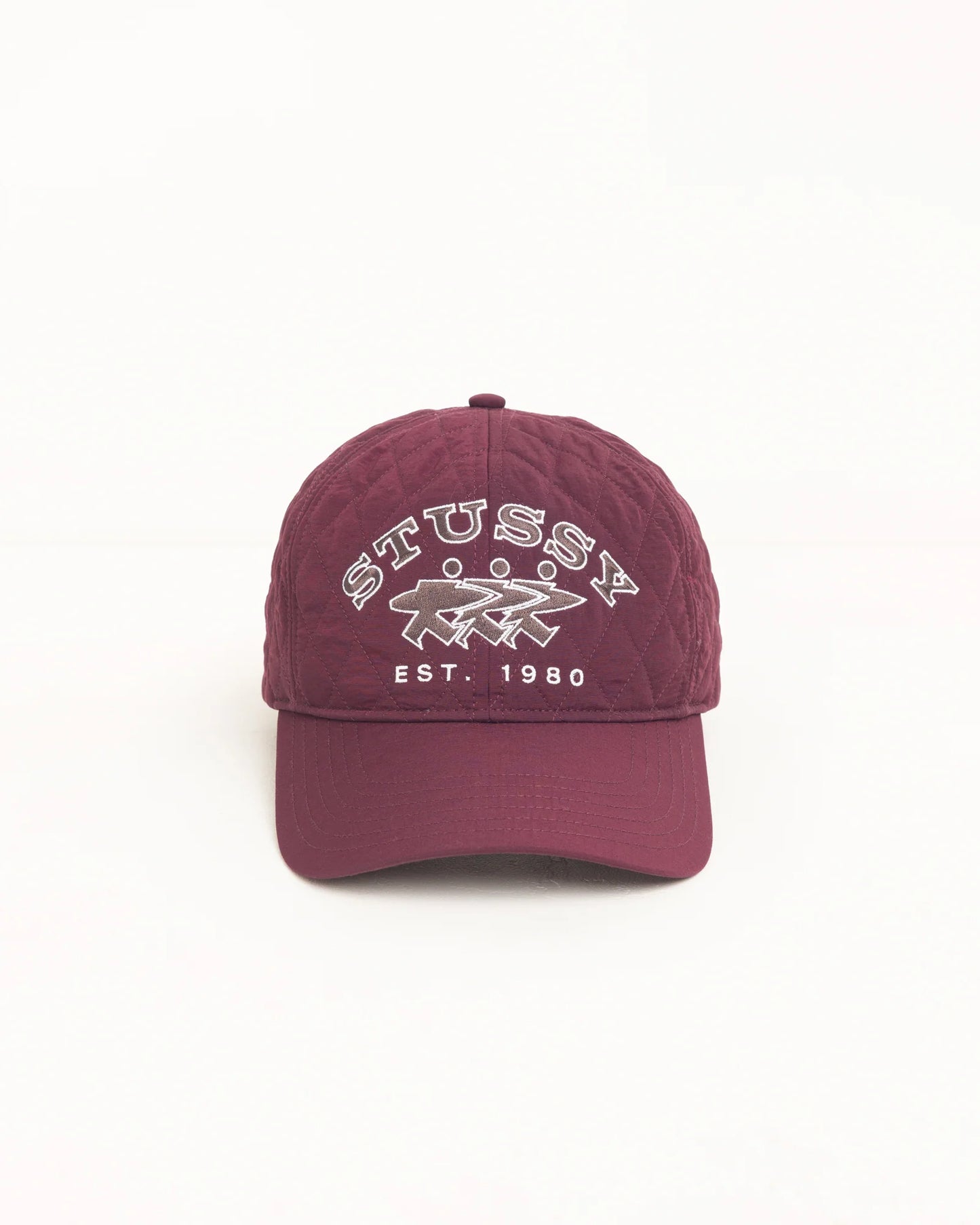 Stussy "Quilted Surfwalk Snapback Cap" - Wine