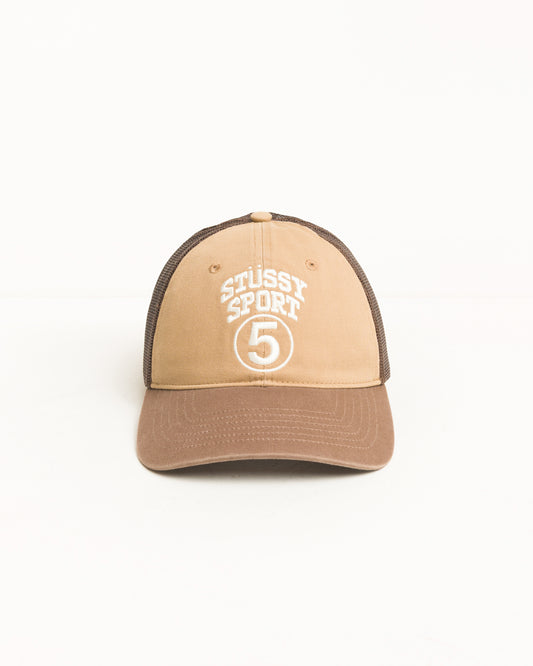 Stussy "LP Stussy Sport 5 Trucker Cap" - Khaki
