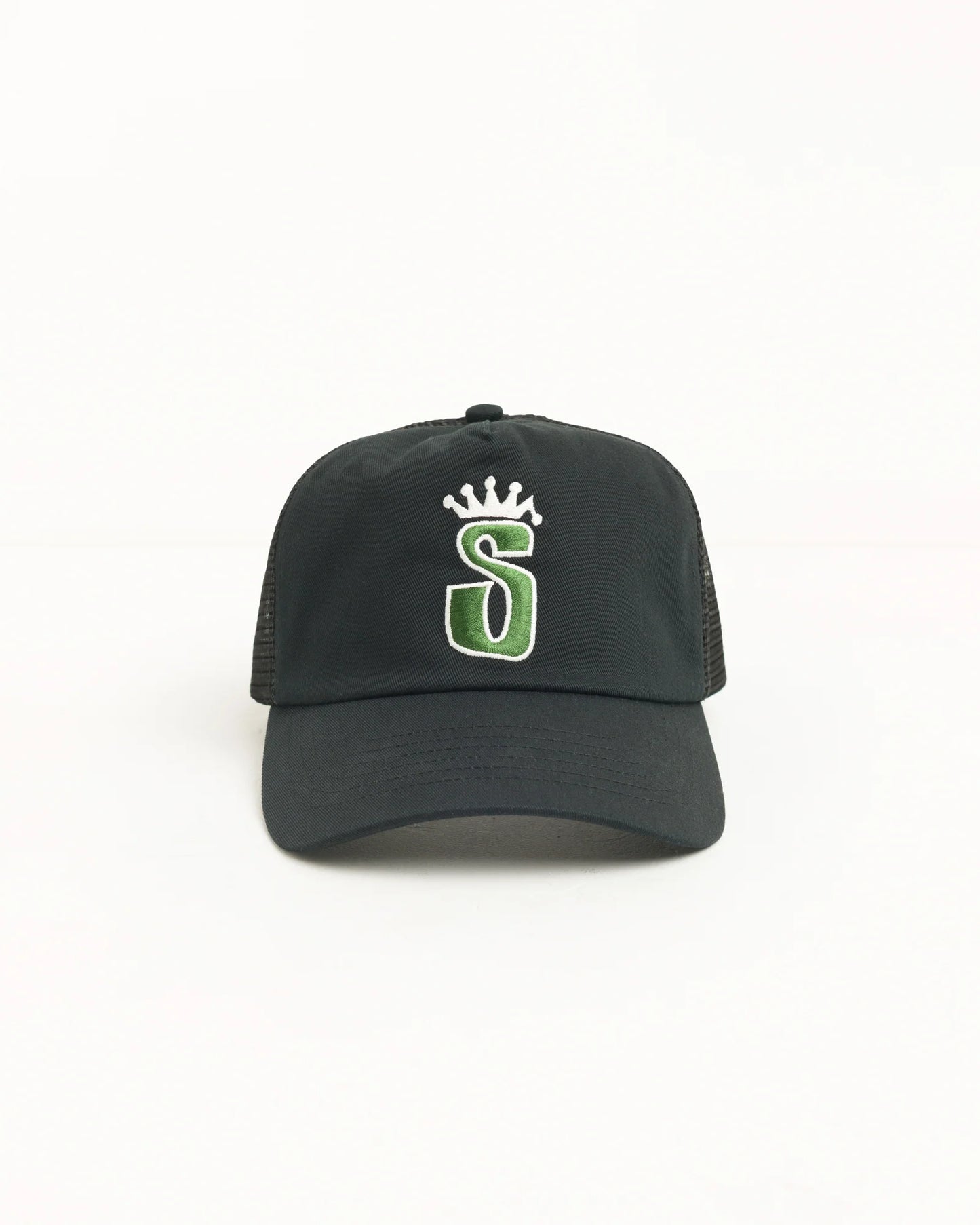 Stussy "S Crown Trucker" - Black
