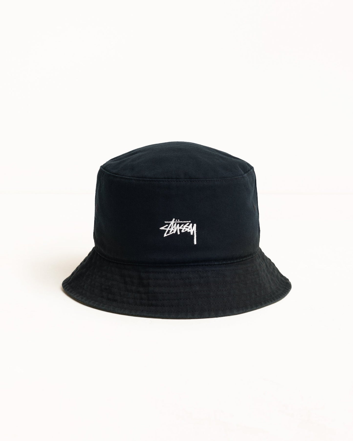 Stussy "Reversible Stock Bucket Hat" - Black/Olive