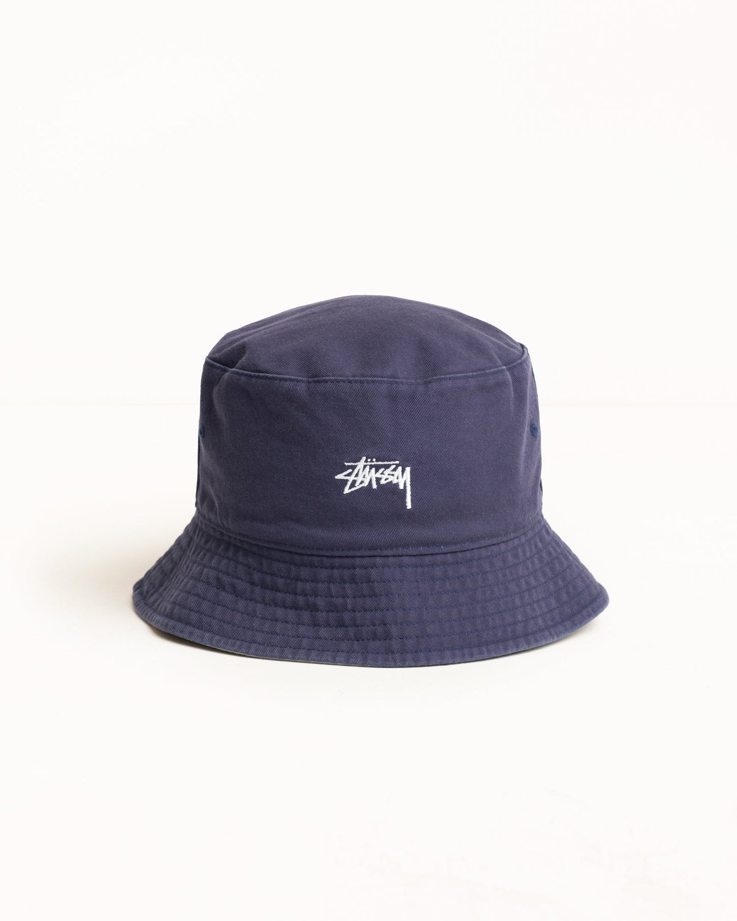 Stussy "Reversible Stock Bucket Hat" - Navy/Stone