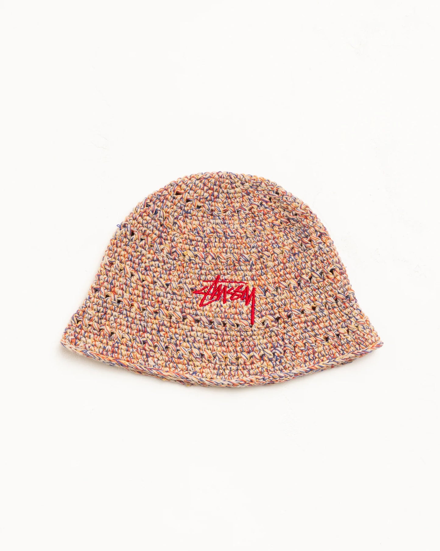 Stussy "Hemp Stock Knit Bucket Hat" - Multi Tan