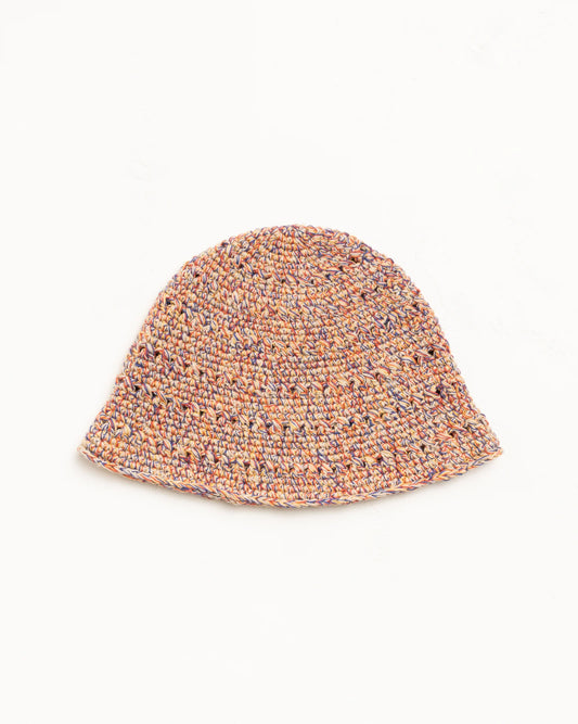 Stussy "Hemp Stock Knit Bucket Hat" - Multi Tan