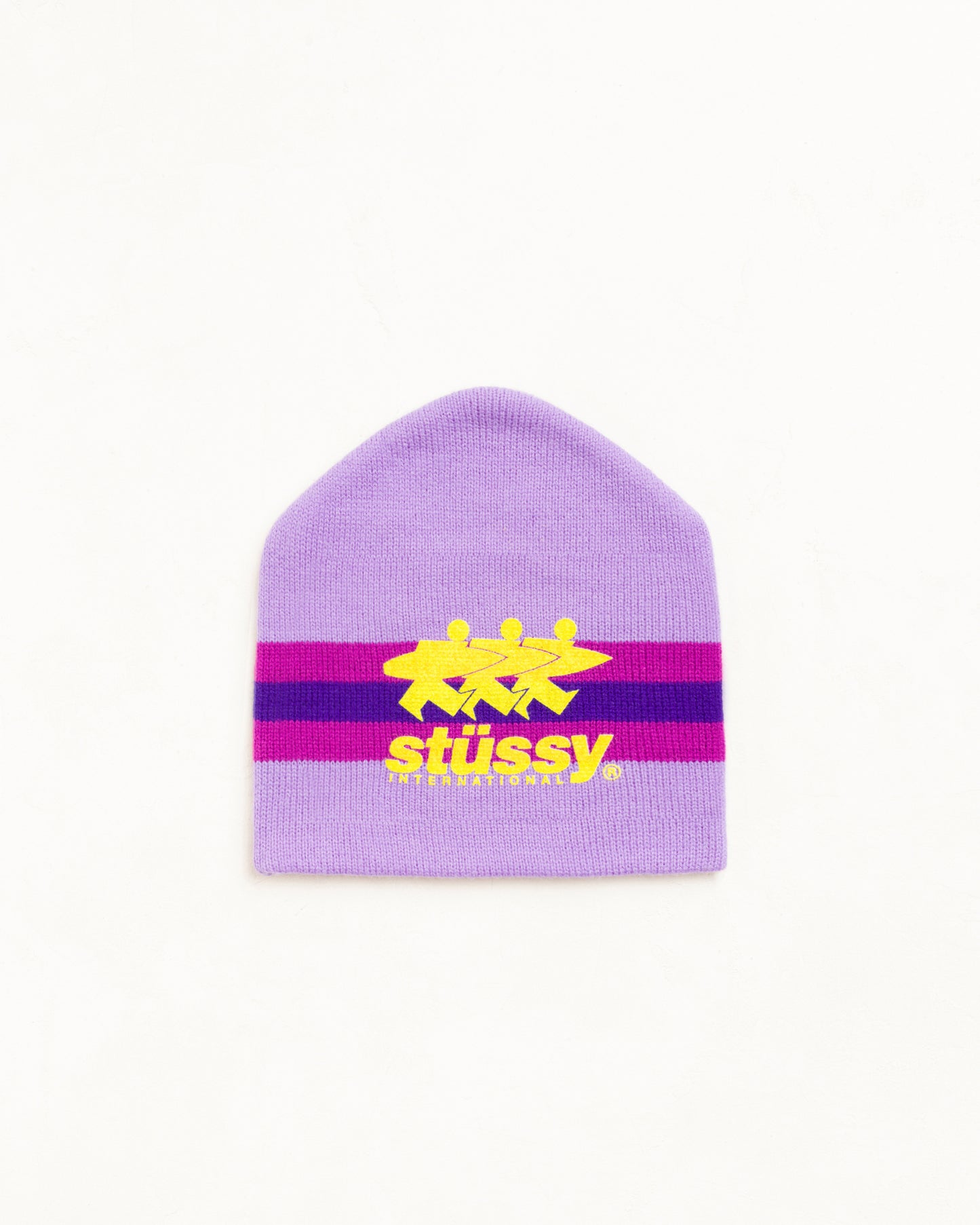 Stussy "Stripe Ski Beanie" - Purple