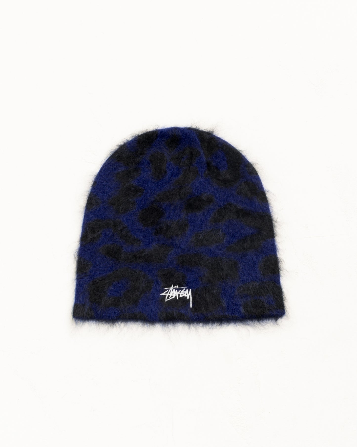 Stussy "Cashmere Leopard Skullcap"- Royal