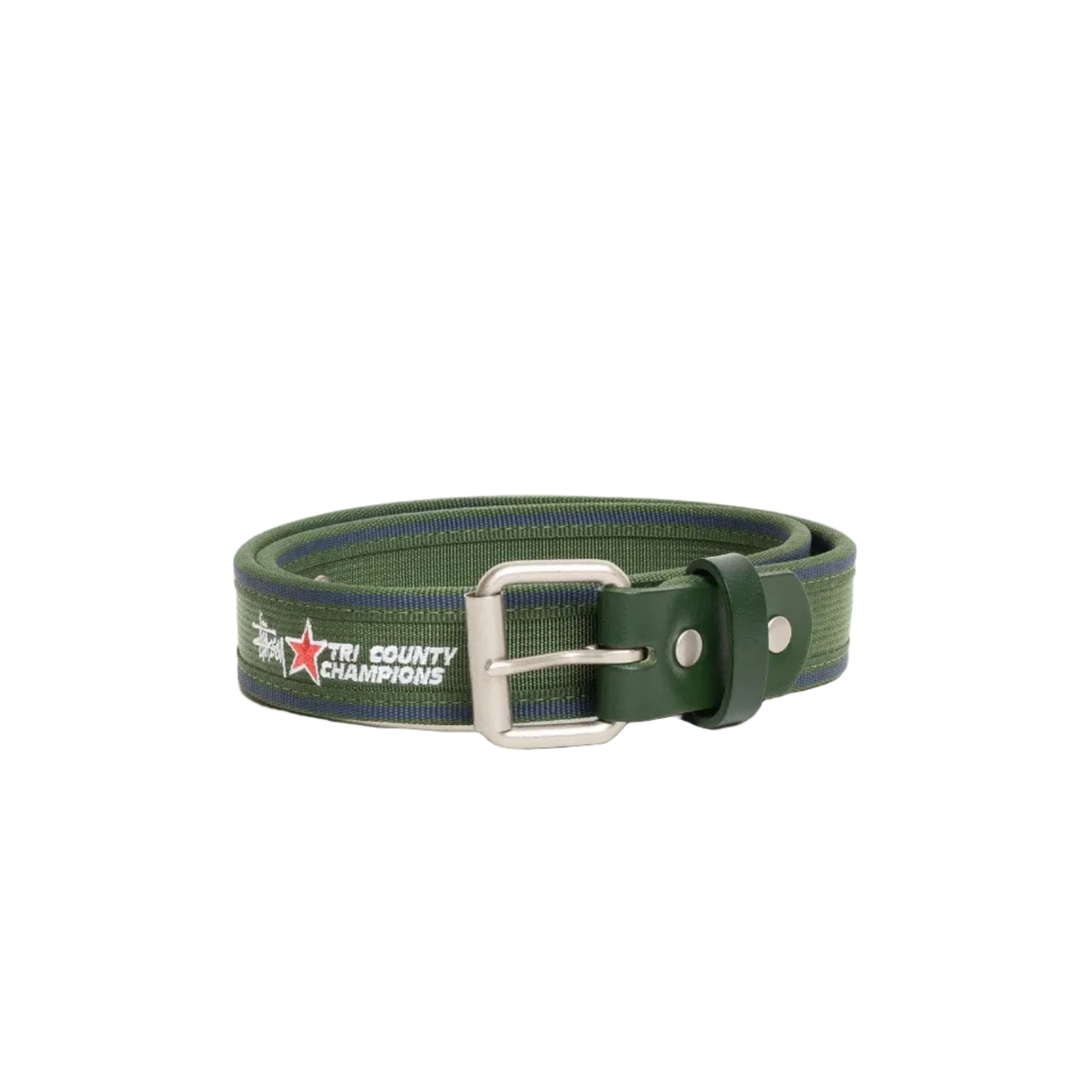 Stussy "Tri County Webbing Belt" M - Green