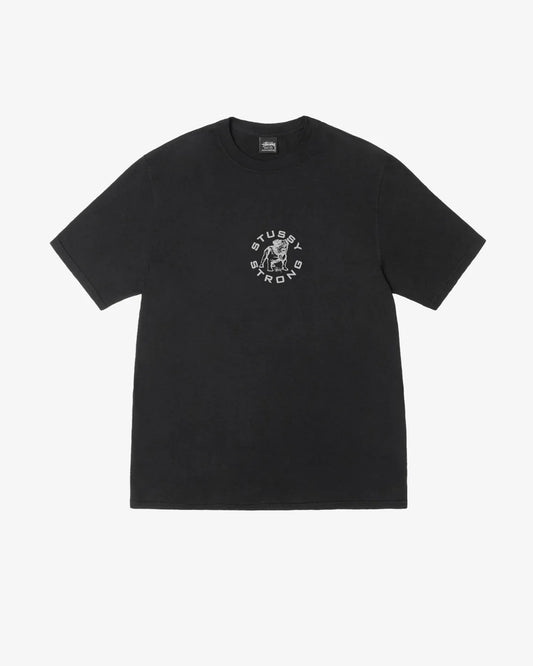 Stussy "Strong Mac Pigment Dyed Tee" M - Black