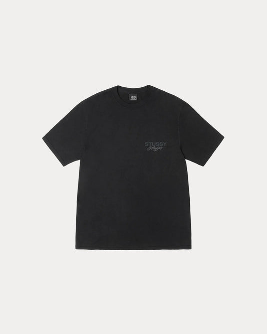 Stussy "Surf Club Pigment Dyed Tee" M - Black