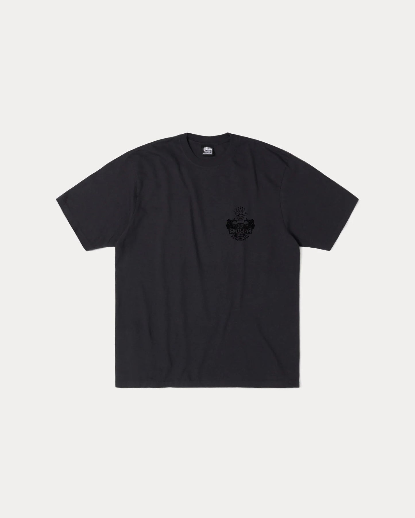 Stussy "Built to Last Pig. Dyed Tee" M - Faded Black