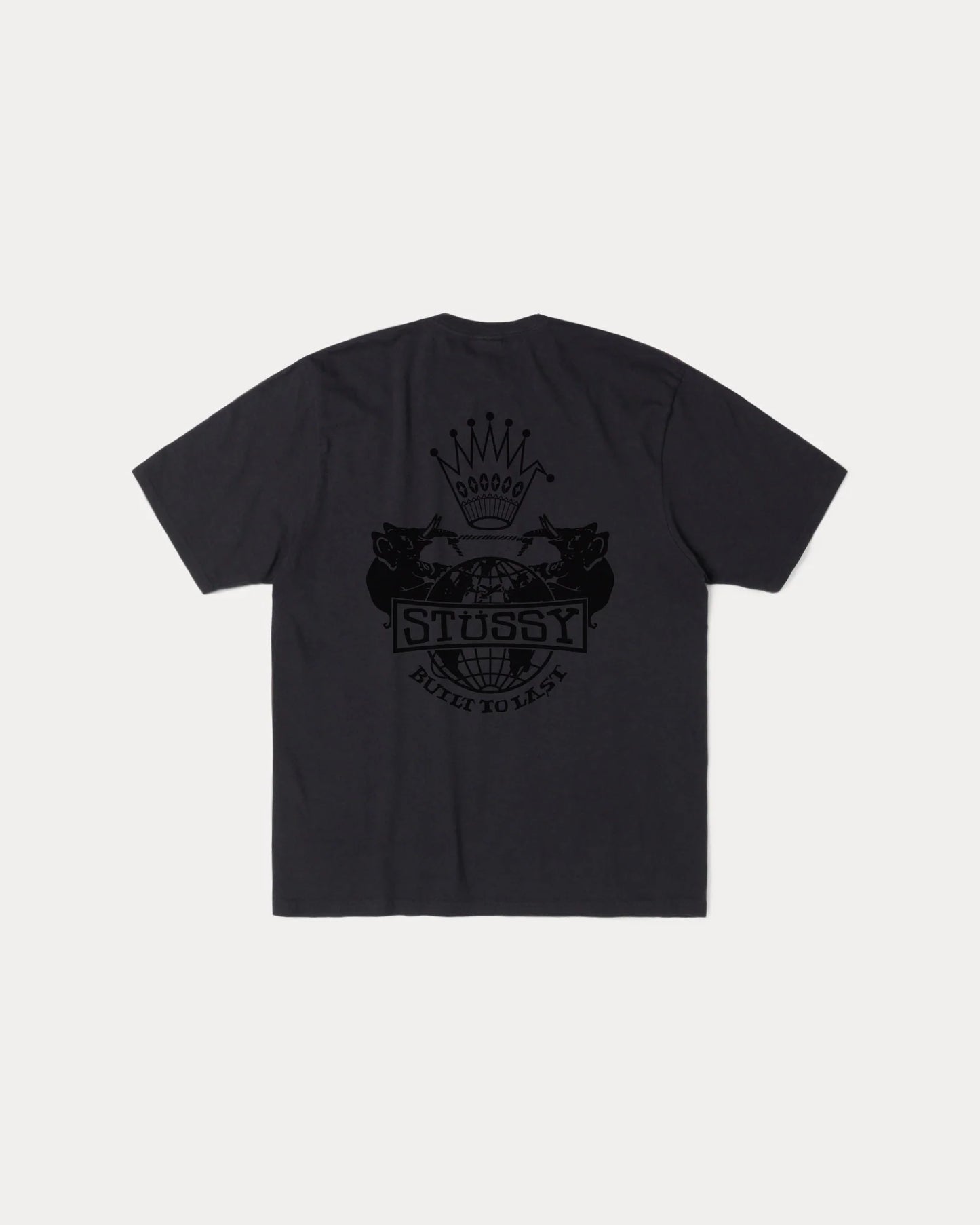 Stussy "Built to Last Pig. Dyed Tee" M - Faded Black