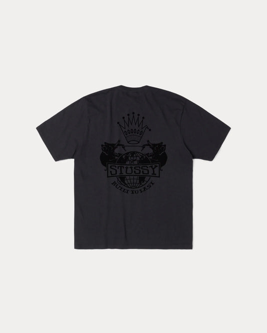 Stussy "Built to Last Pig. Dyed Tee" M - Faded Black