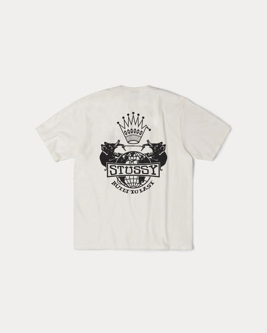 Stussy "Built to Last Pig. Dyed Tee" M - Natural