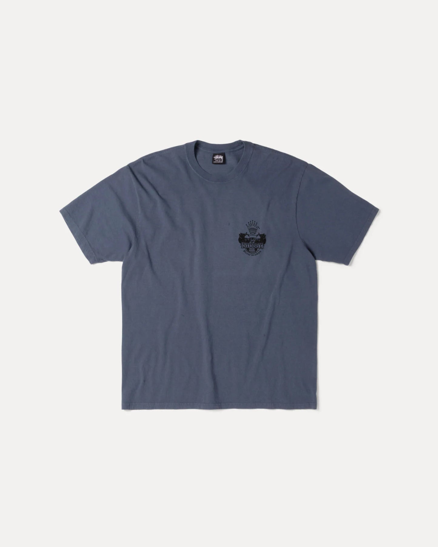Stussy "Built to Last Pig. Dyed Tee" M - Navy