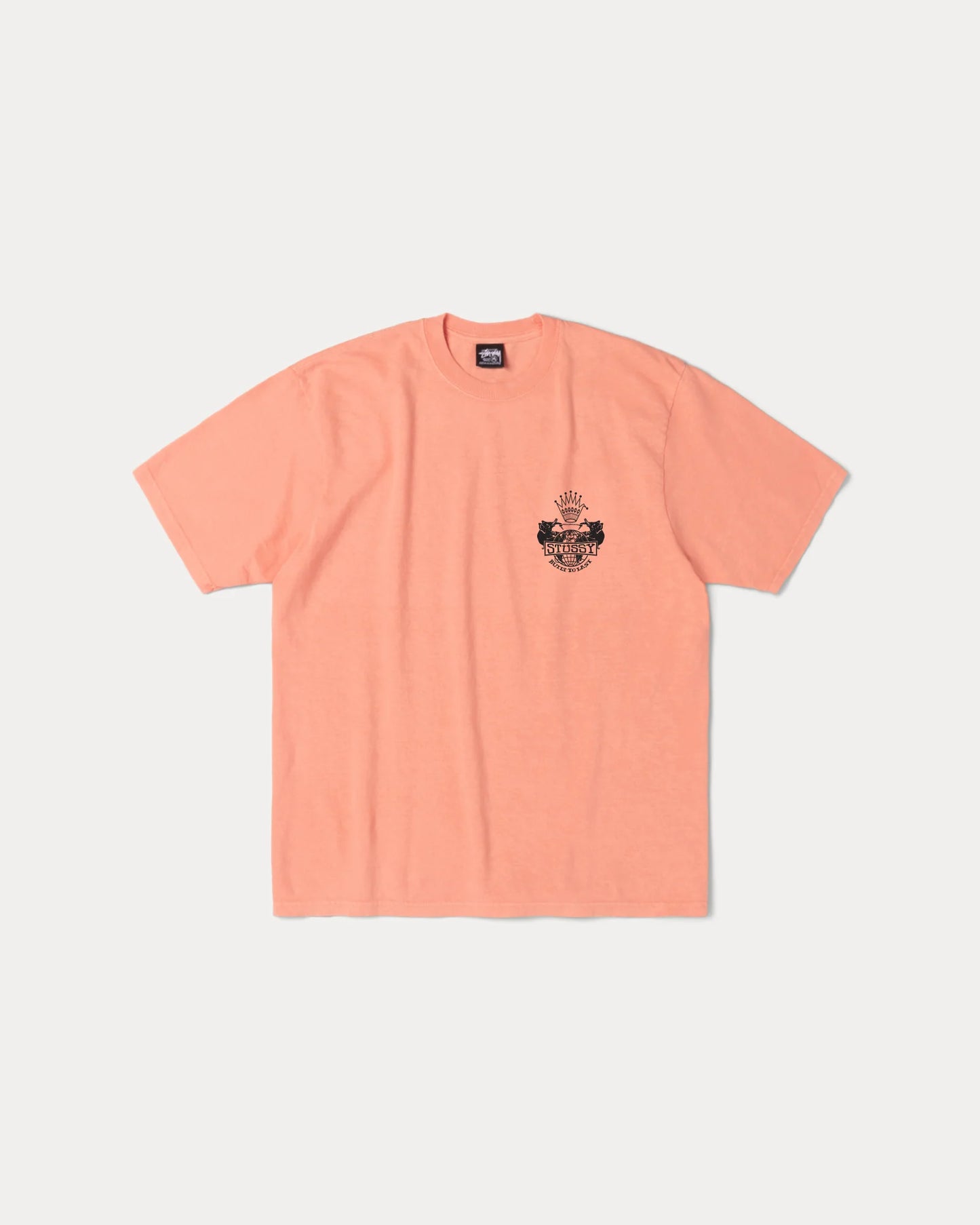 Stussy "Built to Last Pig. Dyed Tee" M - Sherbert