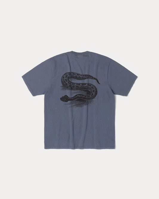 Stussy "Serpent Pig. Dyed Tee" M - Navy
