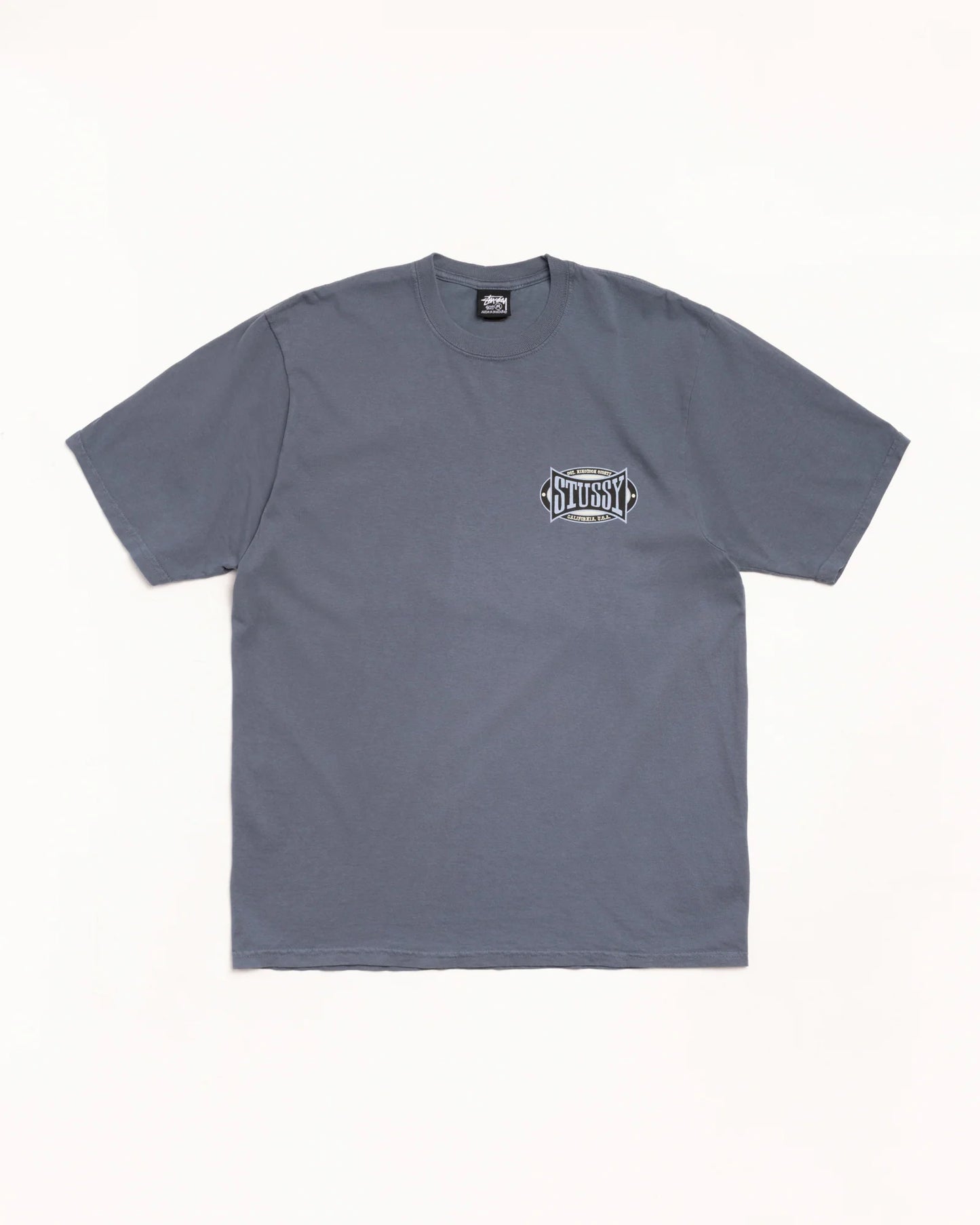 Stussy "Champion Oval Pig. Dyed Tee" M - Navy