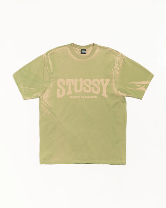 Stussy "Burly Stone Washed Tee" Mens - Khaki