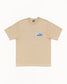 Stussy "Wave Oval Tee" Mens - Khaki