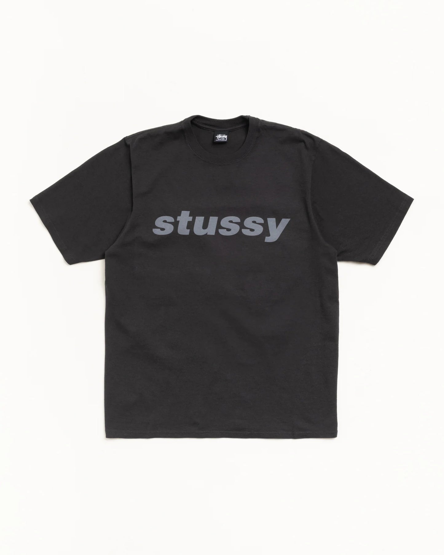 Stussy "Shark Pig. Dyed Tee" Mens - Faded Black