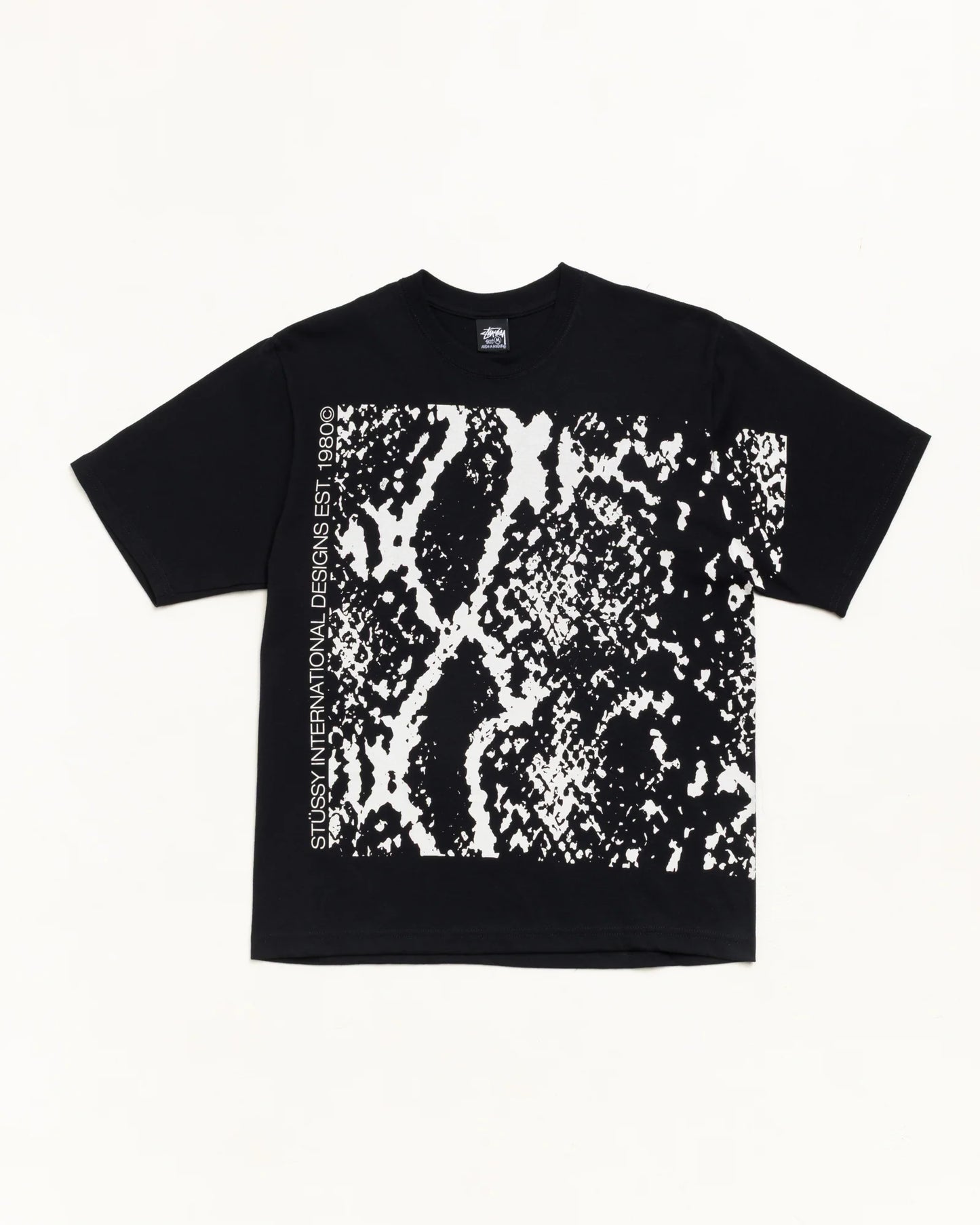 Stussy "Snakeskin Tee" Mens - Black