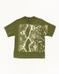 Stussy "Snakeskin Tee" Mens - Olive
