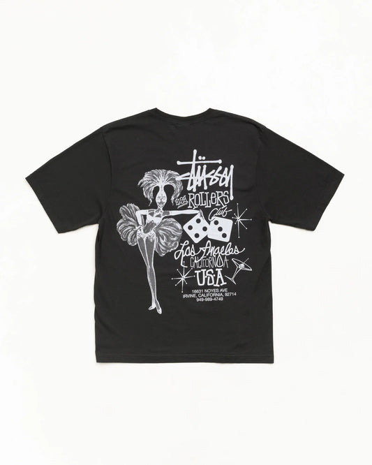 Stussy "High Rollers Tee" Mens - Faded Black