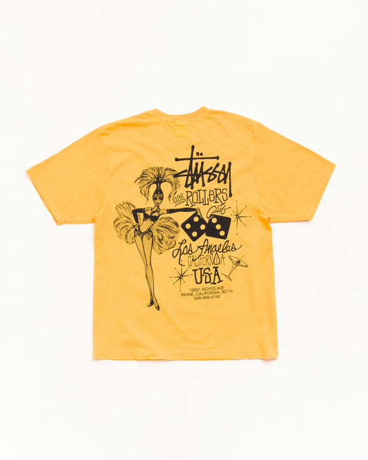 Stussy "High Rollers Tee" Mens - Marigold