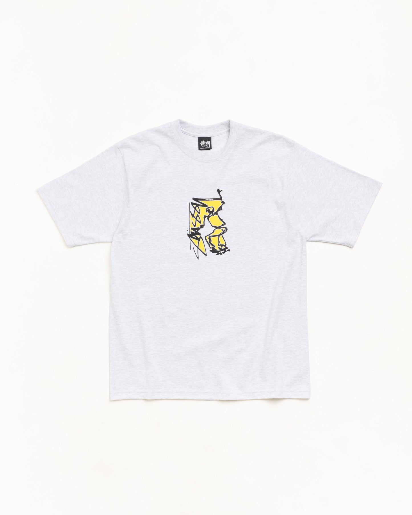Stussy "Smooth SK8 Tee" Mens - Ash Heather