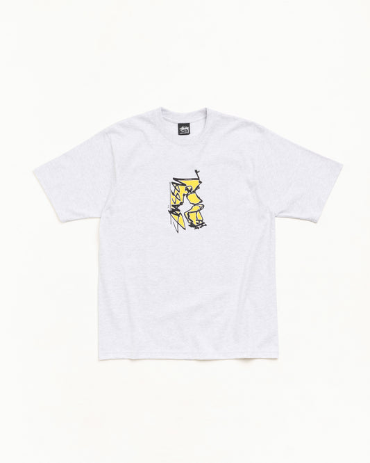 Stussy "Smooth SK8 Tee" Mens - Ash Heather