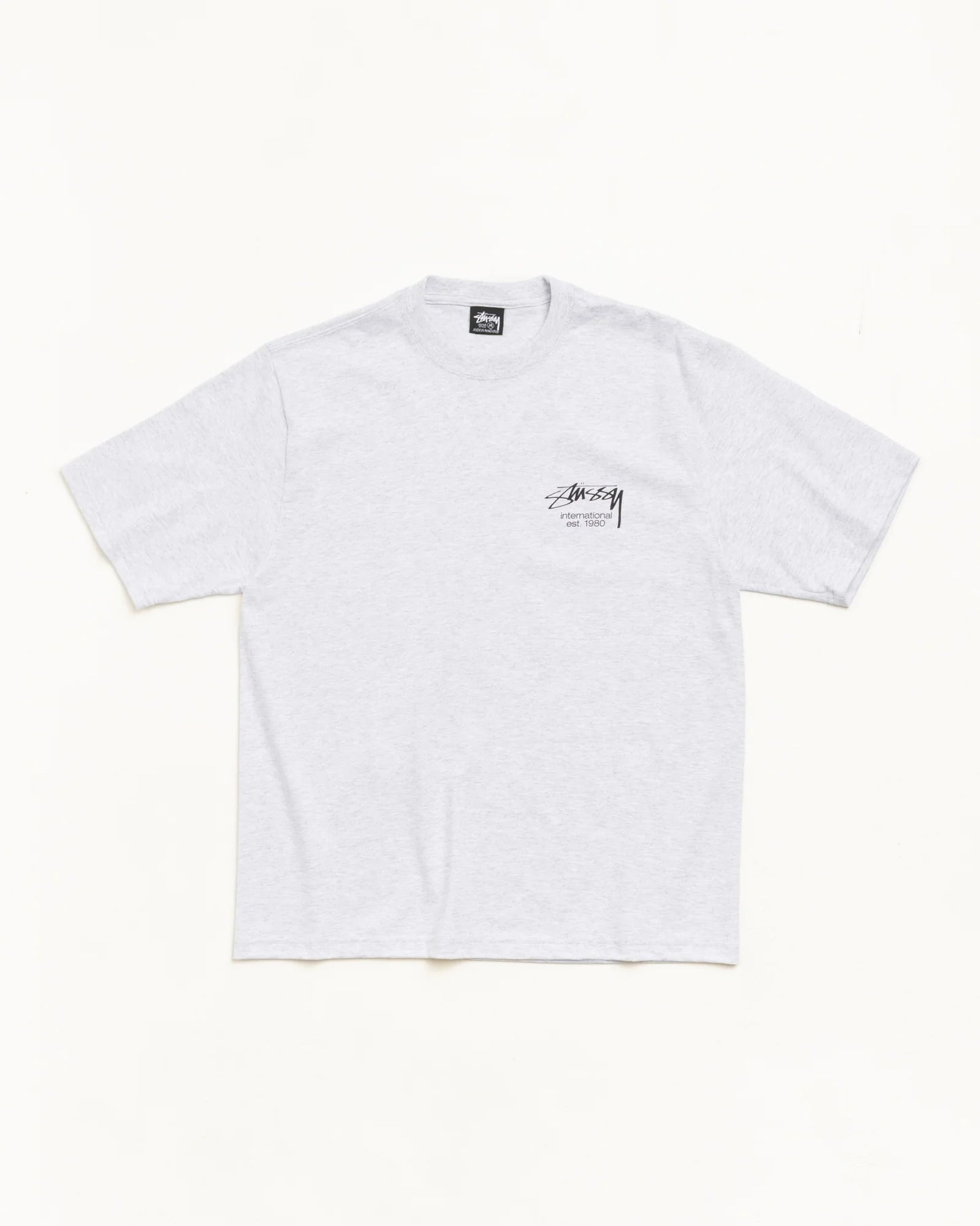 Stussy "Dice Clock Tee" Mens - Ash Heather