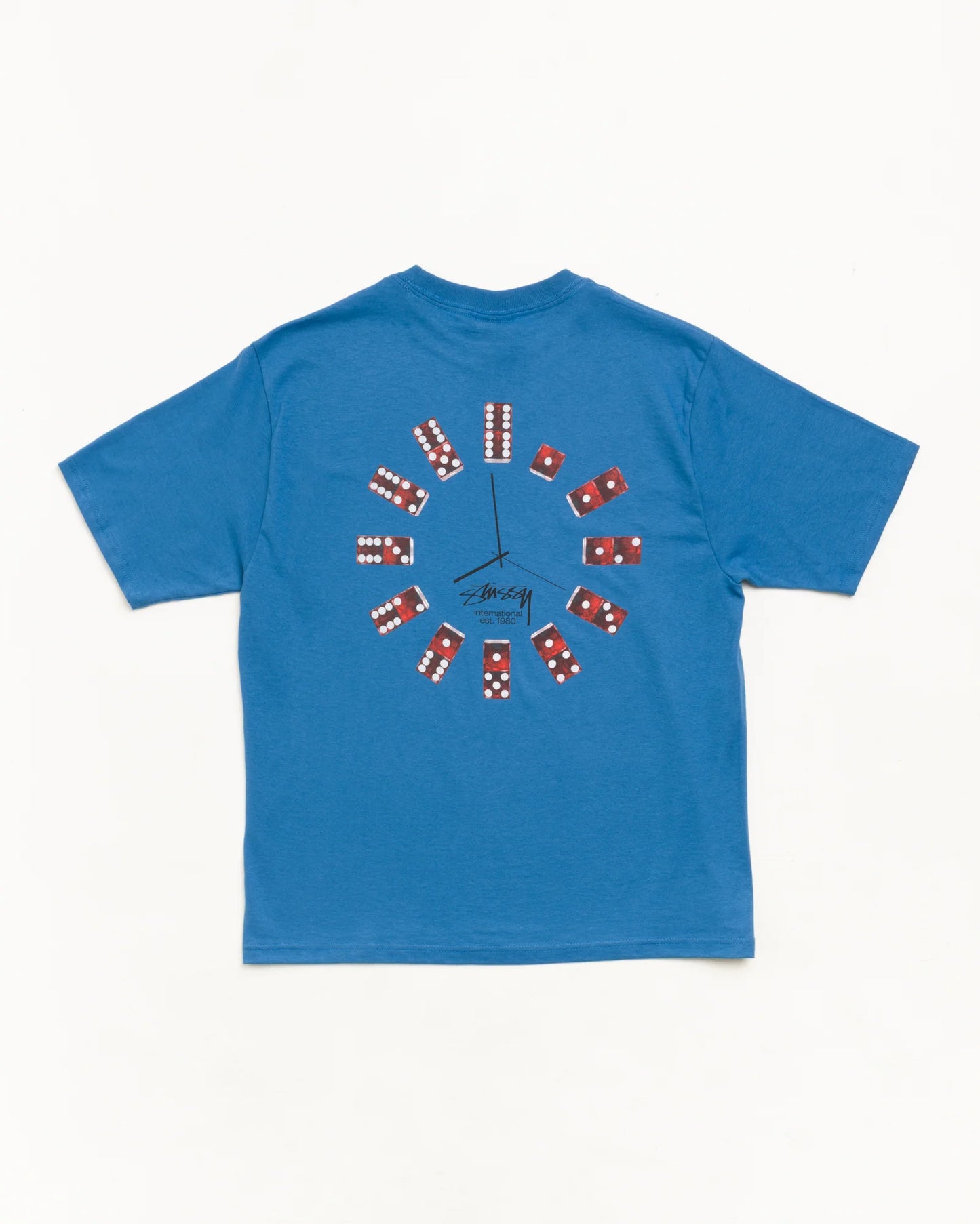 Stussy "Dice Clock Tee" Mens - Blue