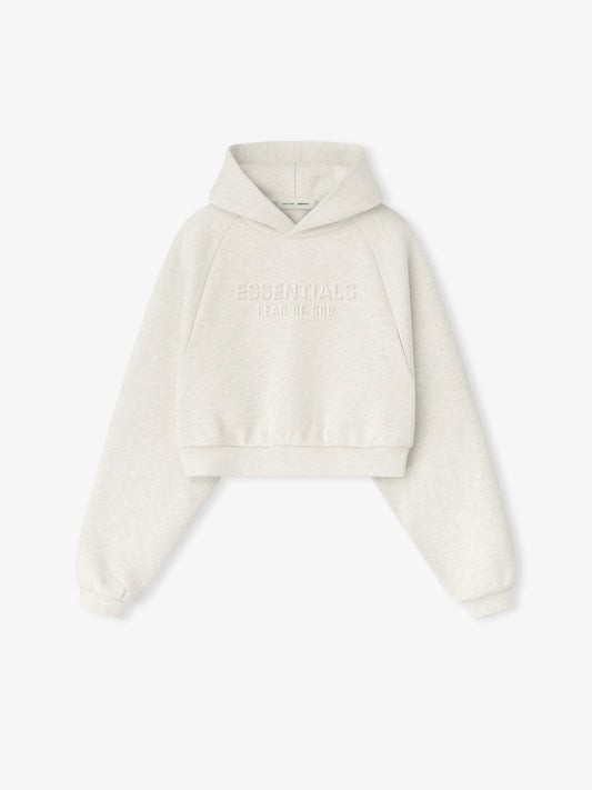 Fear of God Essentials "Embossed 90's Raglan Hoodie" W - Oatmeal Heather