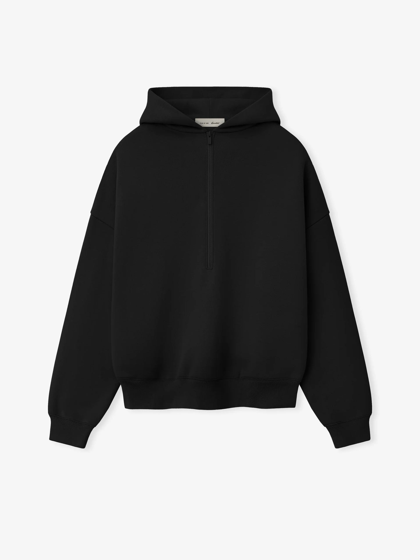 Fear of God Essentials "Property Lounge Half Zip Hoodie" Mens - Black