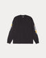 Stussy "Two Star Pig. Dyed LS Tee" M - Faded Black