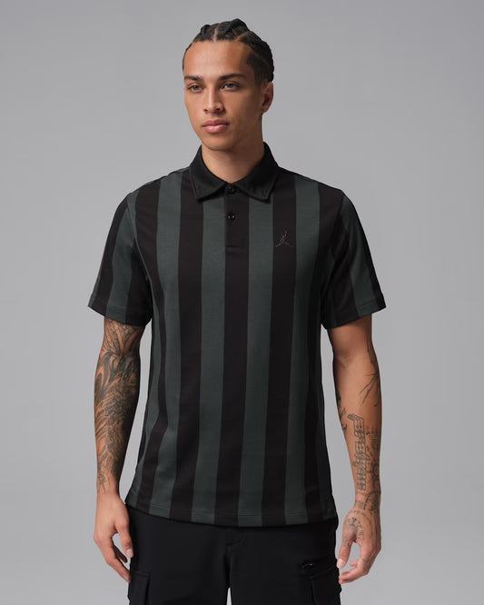 Air Jordan "Sport Dri-FIT Golf Printed Golf Polo" Mens - Black / Off Noir